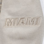 NBA MIAMI HEAT NEUTRAL CHANDAIL À CAPUCHON EN MOLLETON POUR GARÇON JUNIOR (TAUPE)