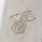 NBA MIAMI HEAT NEUTRAL CHANDAIL À CAPUCHON EN MOLLETON POUR GARÇON JUNIOR (TAUPE)