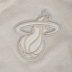 NBA MIAMI HEAT NEUTRAL CHANDAIL À CAPUCHON EN MOLLETON POUR GARÇON JUNIOR (TAUPE)