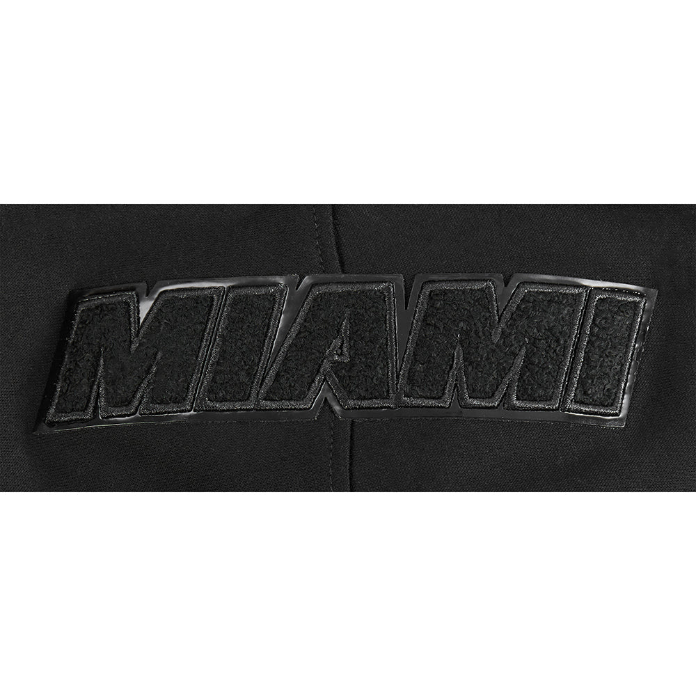 NBA MIAMI HEAT TRIPLE BLACK BIG BOY'S FLC PO HOODIE (BLACK)
