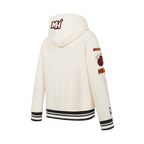 NBA MIAMI HEAT RETRO CLASSIC CHANDAIL À CAPUCHON EN MOLLETON CÔTELÉ POUR GARÇON JUNIOR (COQUILLE D'ŒUF/NOIR)