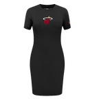 NBA MIAMI HEAT CLASSIC WOMEN'S BODYCON DRESS (BLACK)
