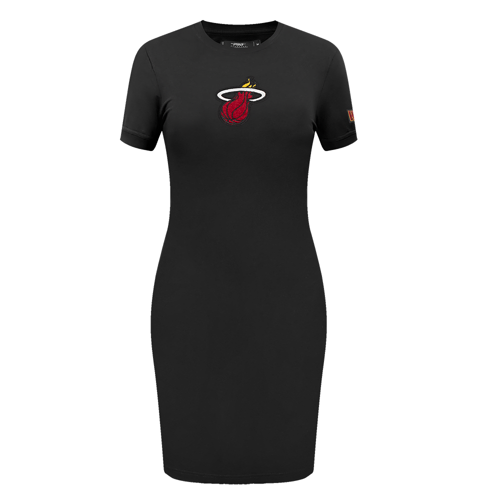 NBA MIAMI HEAT CLASSIC WOMEN'S BODYCON DRESS (BLACK)