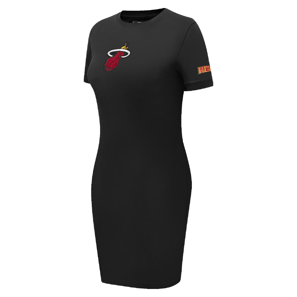 NBA MIAMI HEAT CLASSIC WOMEN'S BODYCON DRESS (BLACK)