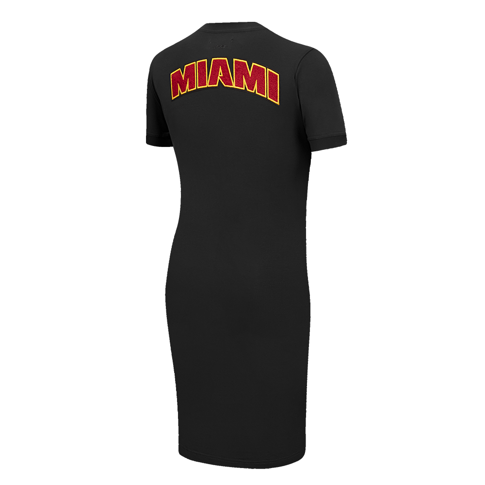 NBA MIAMI HEAT CLASSIC WOMEN'S BODYCON DRESS (BLACK)