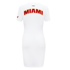 NBA MIAMI HEAT CLASSIC ROBE MOULANTE POUR FEMME (BLANC)