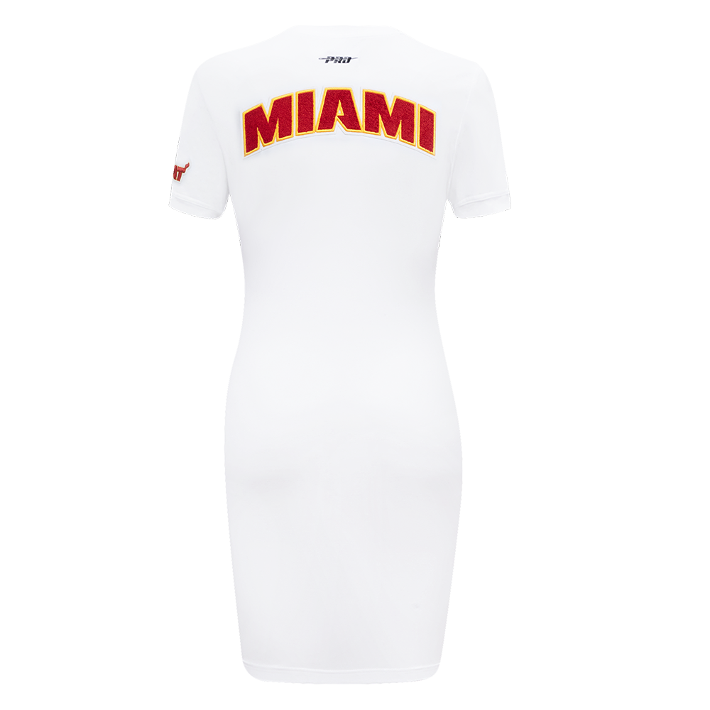 NBA MIAMI HEAT CLASSIC ROBE MOULANTE POUR FEMME (BLANC)