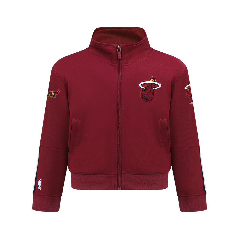 NBA MIAMI HEAT CLASSIC VESTE D'ENTRAÎNEMENT POUR GARÇON JUNIOR (ROUGE CARDINAL/NOIR)