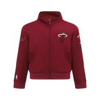 NBA MIAMI HEAT CLASSIC VESTE D'ENTRAÎNEMENT POUR GARÇON JUNIOR (ROUGE CARDINAL/NOIR)