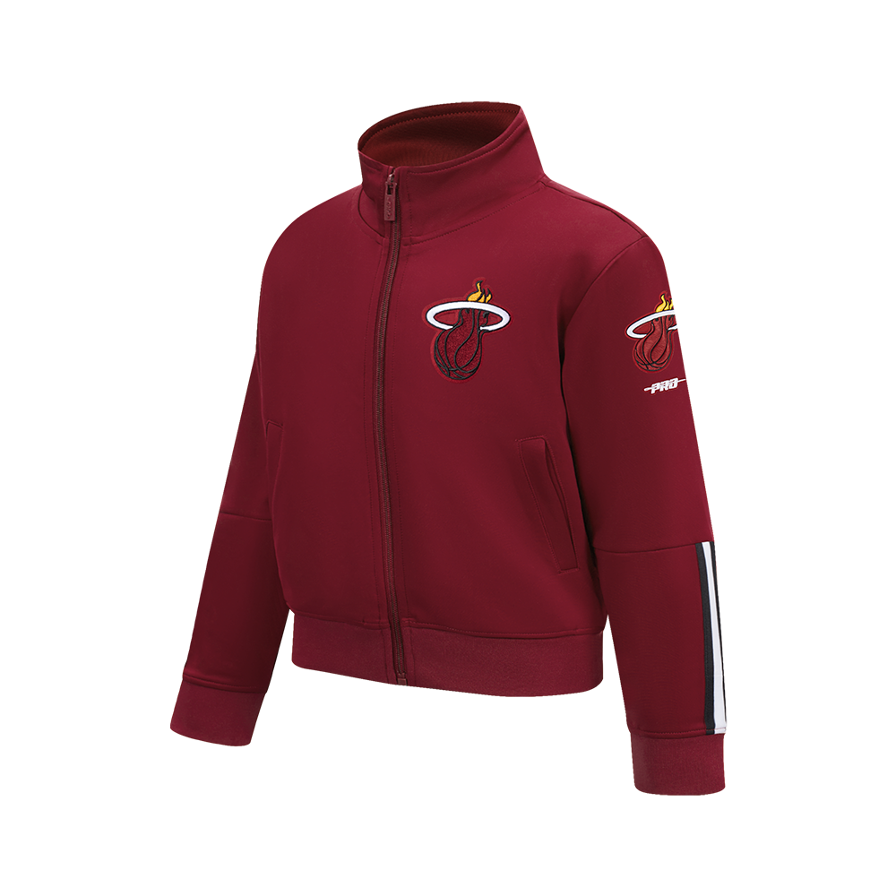 NBA MIAMI HEAT CLASSIC VESTE D'ENTRAÎNEMENT POUR GARÇON JUNIOR (ROUGE CARDINAL/NOIR)