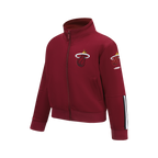NBA MIAMI HEAT CLASSIC VESTE D'ENTRAÎNEMENT POUR GARÇON JUNIOR (ROUGE CARDINAL/NOIR)