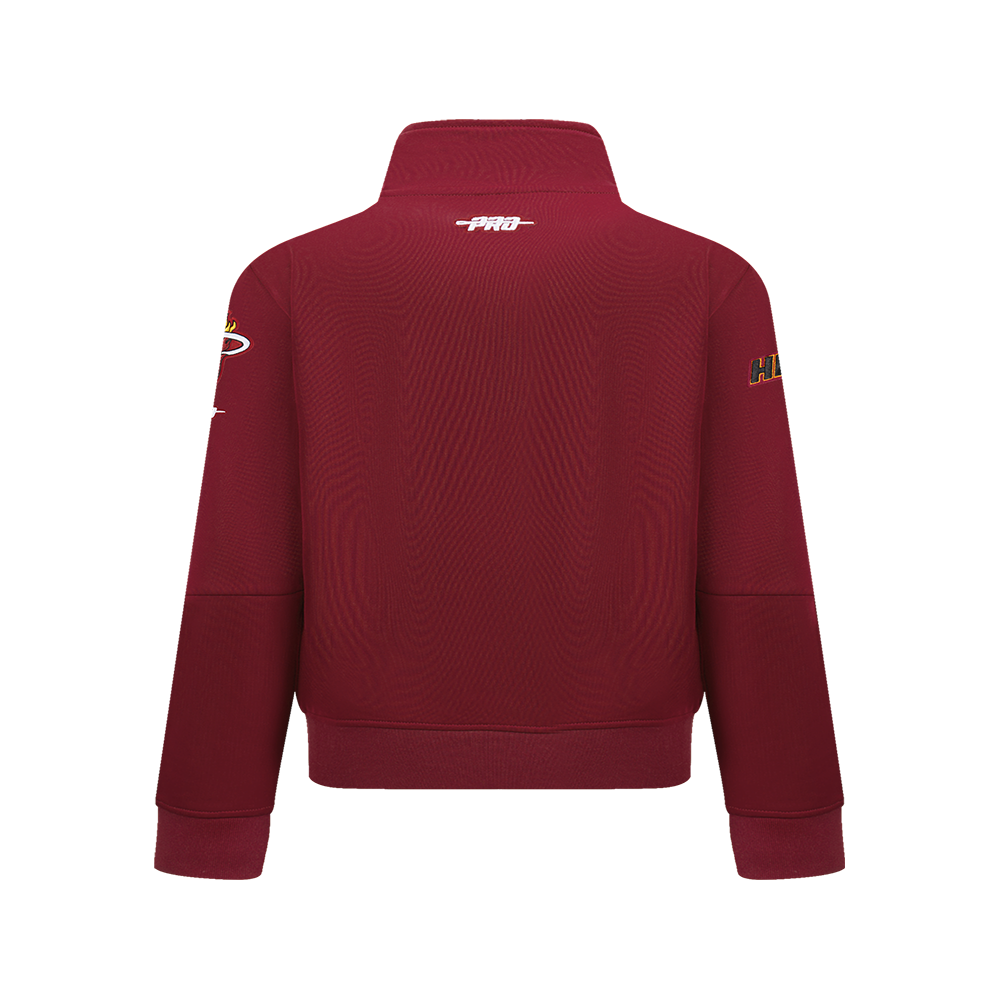 NBA MIAMI HEAT CLASSIC VESTE D'ENTRAÎNEMENT POUR GARÇON JUNIOR (ROUGE CARDINAL/NOIR)
