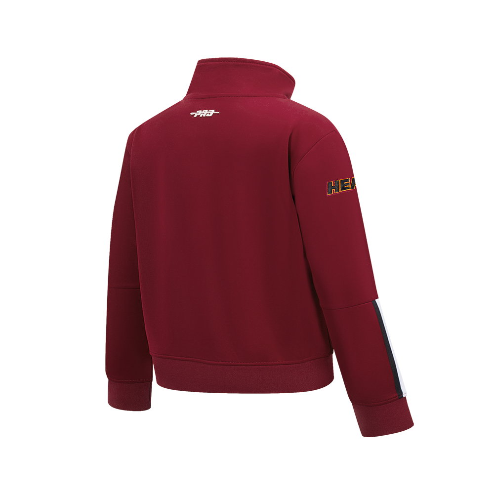 NBA MIAMI HEAT CLASSIC VESTE D'ENTRAÎNEMENT POUR GARÇON JUNIOR (ROUGE CARDINAL/NOIR)