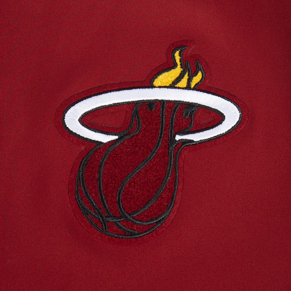 NBA MIAMI HEAT CLASSIC VESTE D'ENTRAÎNEMENT POUR GARÇON JUNIOR (ROUGE CARDINAL/NOIR)
