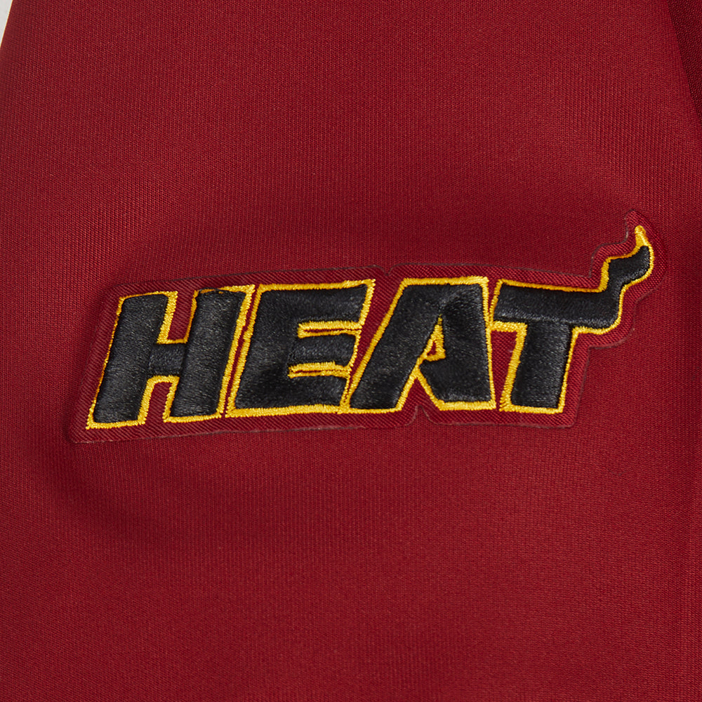 NBA MIAMI HEAT CLASSIC VESTE D'ENTRAÎNEMENT POUR GARÇON JUNIOR (ROUGE CARDINAL/NOIR)