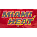NBA MIAMI HEAT CLASSIC BLOUSON EN SATIN POUR GARÇON JUNIOR (ROUGE CARDINAL)