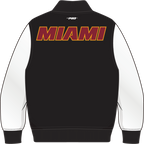 NBA MIAMI HEAT CLASSIC BIG BOY'S WOOL VARSITY JACKET (BLACK/WHITE)