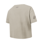 NBA MIAMI HEAT NEUTRAL T-SHIRT À MANCHES COURTES ET À COUPE CARRÉE POUR FILLE JUNIOR (TAUPE)