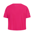 NBA MIAMI HEAT T-SHIRT TRIPLE ROSE À MANCHES COURTES ET À COUPE CARRÉE POUR FILLE JUNIOR (VIOLET BETTERAVE)