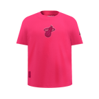 NBA MIAMI HEAT T-SHIRT TRIPLE ROSE À MANCHES COURTES ET À COUPE AJUSTÉE POUR FILLE JUNIOR (VIOLET BETTERAVE)