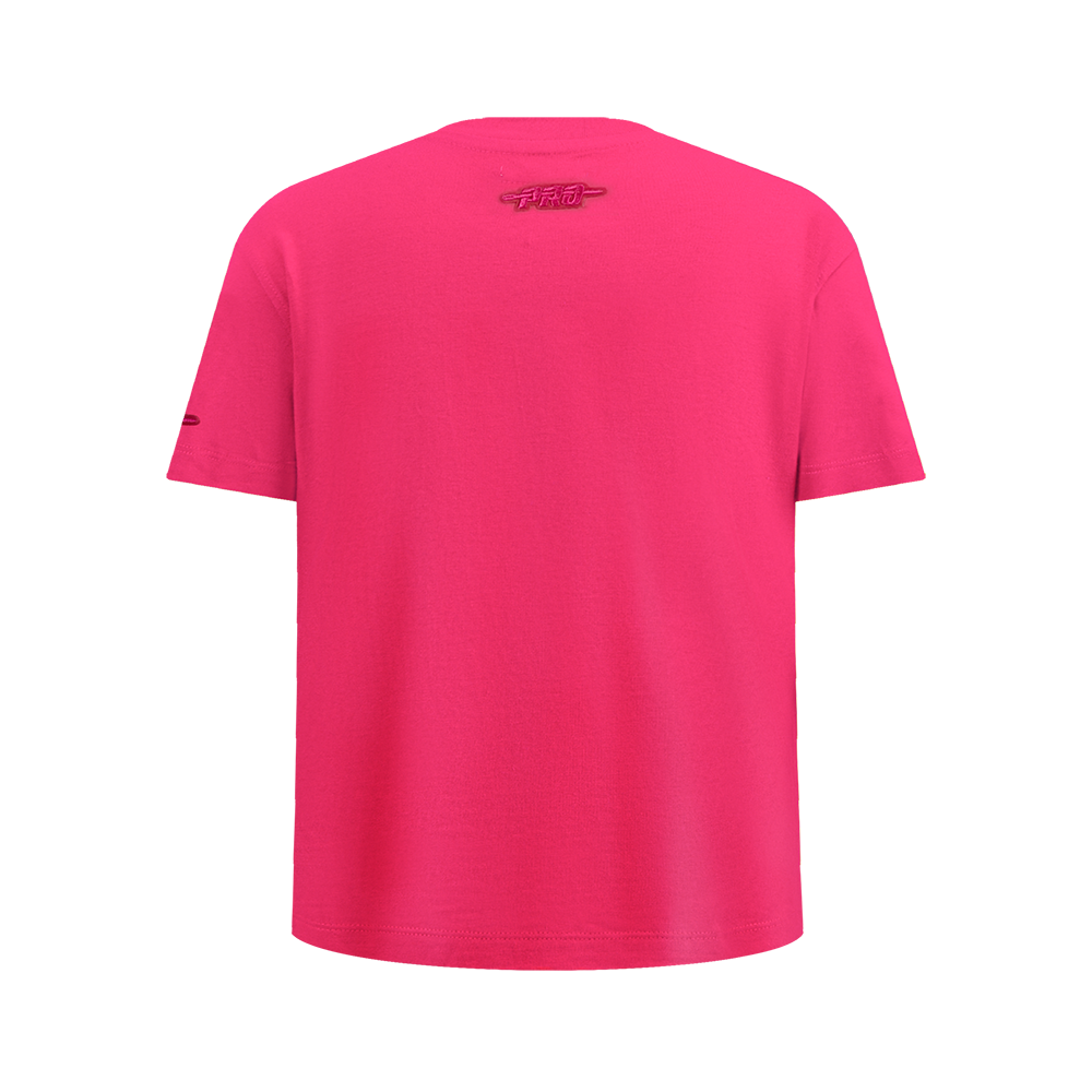 NBA MIAMI HEAT T-SHIRT TRIPLE ROSE À MANCHES COURTES ET À COUPE AJUSTÉE POUR FILLE JUNIOR (VIOLET BETTERAVE)