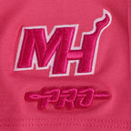 NBA MIAMI HEAT T-SHIRT TRIPLE ROSE À MANCHES COURTES ET À COUPE AJUSTÉE POUR FILLE JUNIOR (VIOLET BETTERAVE)