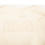 NBA MIAMI HEAT NEUTRAL CHANDAIL À COL ROND EN MOLLETON POUR FILLE JUNIOR (COQUILLE D'ŒUF)