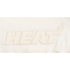 NBA MIAMI HEAT NEUTRAL CHANDAIL À CAPUCHON EN MOLLETON POUR FILLE JUNIOR (COQUILLE D'ŒUF)
