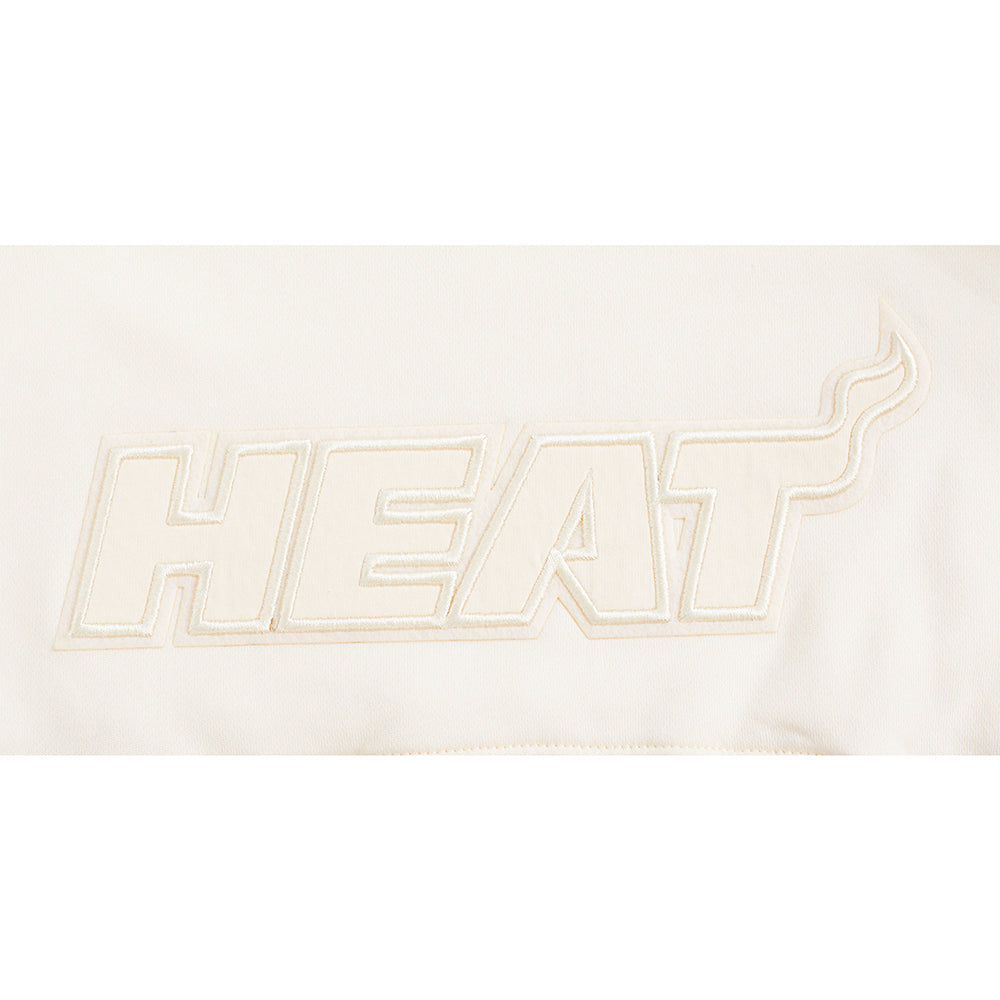 NBA MIAMI HEAT NEUTRAL CHANDAIL À CAPUCHON EN MOLLETON POUR FILLE JUNIOR (COQUILLE D'ŒUF)