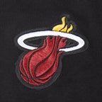 NBA MIAMI HEAT RETRO CLASSIC CHANDAIL À COL ROND EN MOLLETON CÔTELÉ POUR FILLE JUNIOR (NOIR)