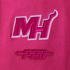 NBA MIAMI HEAT TRIPLE PINK BIG GIRL'S FLC CREWNECK (BEETROOT PURPLE)