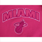 NBA MIAMI HEAT TRIPLE PINK BIG GIRL'S FLC CREWNECK (BEETROOT PURPLE)