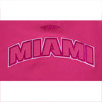 NBA MIAMI HEAT TRIPLE PINK BIG GIRL'S FLC CREWNECK (BEETROOT PURPLE)