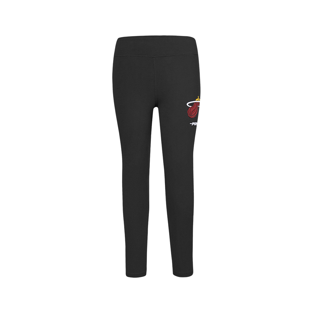 NBA MIAMI HEAT RETRO CLASSIC BIG GIRL'S LEGGING (BLACK)