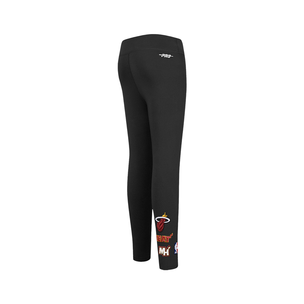 NBA MIAMI HEAT RETRO CLASSIC BIG GIRL'S LEGGING (BLACK)