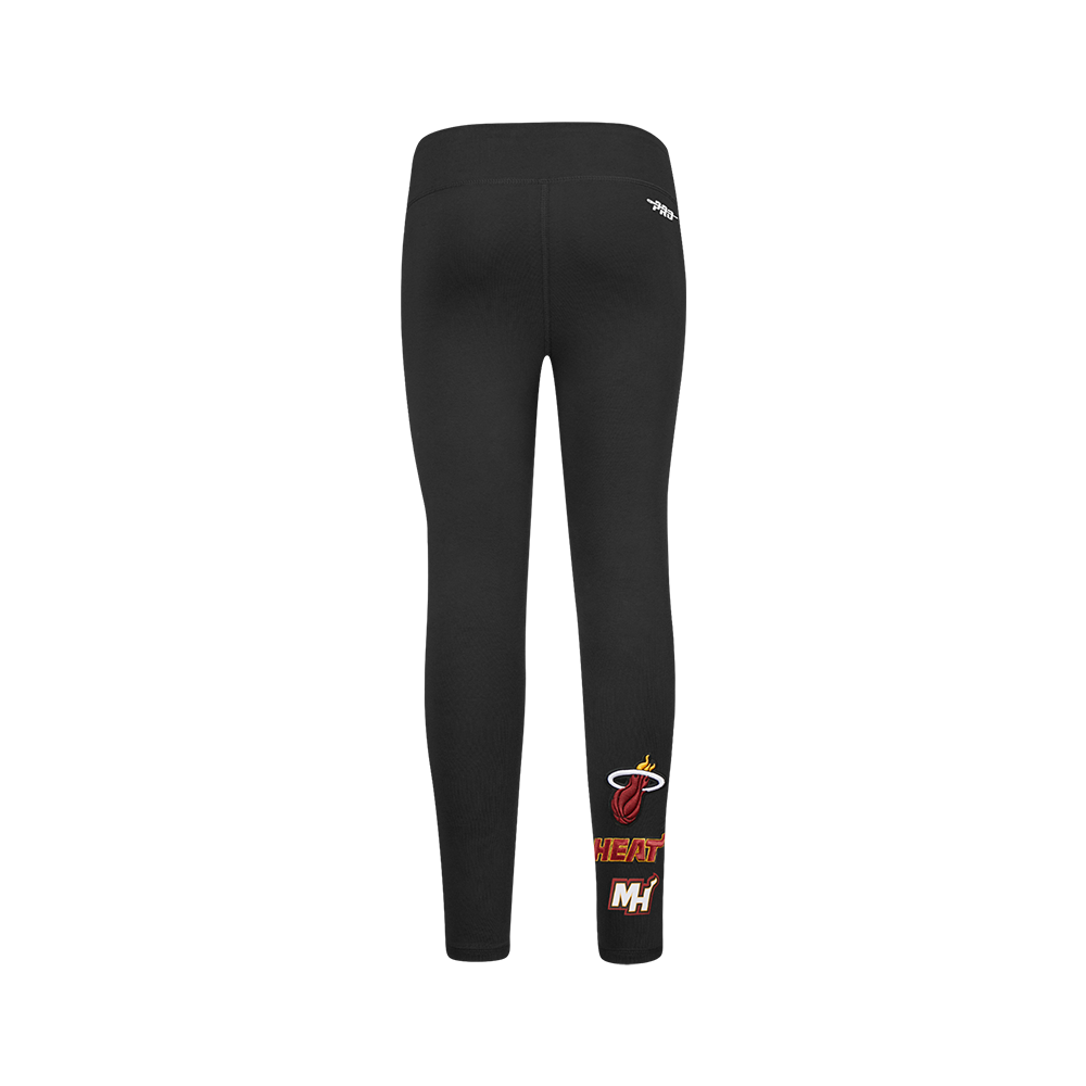 NBA MIAMI HEAT RETRO CLASSIC BIG GIRL'S LEGGING (BLACK)