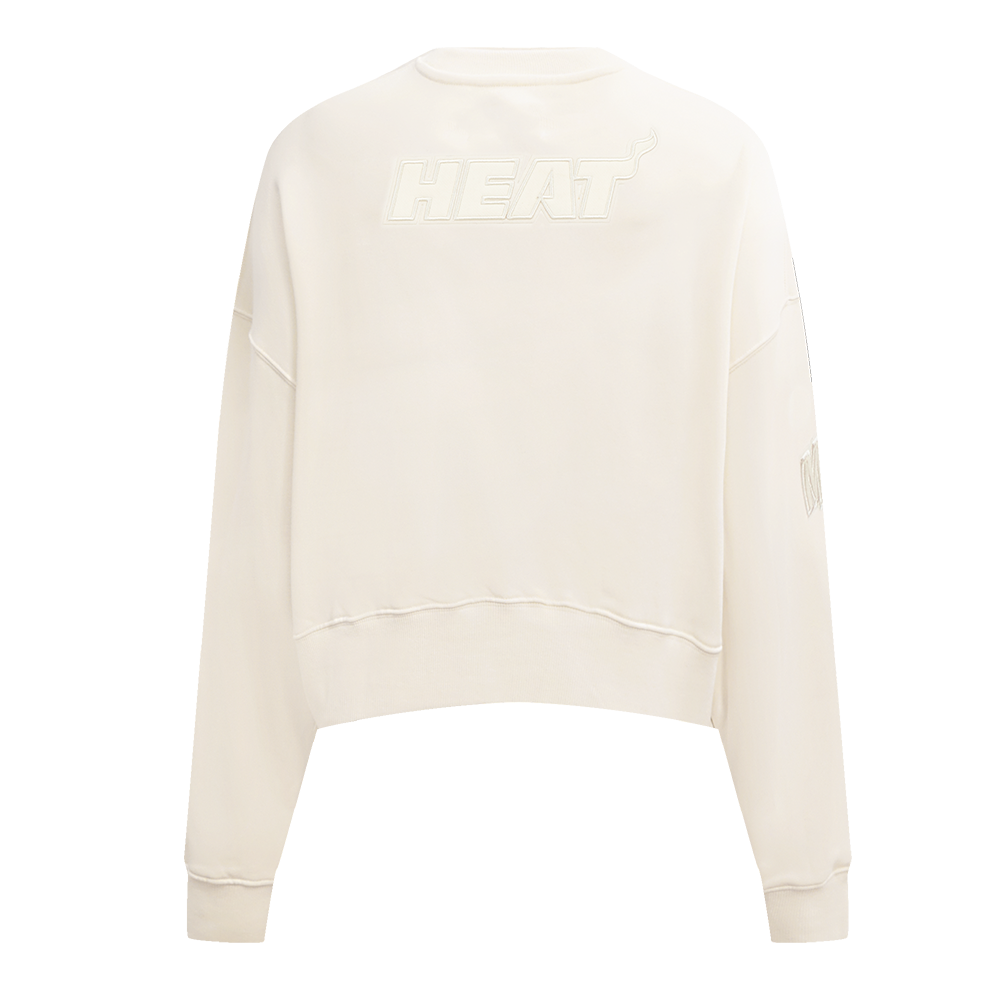 NBA MIAMI HEAT NEUTRAL WOMEN'S CREWNECK (EGGSHELL)
