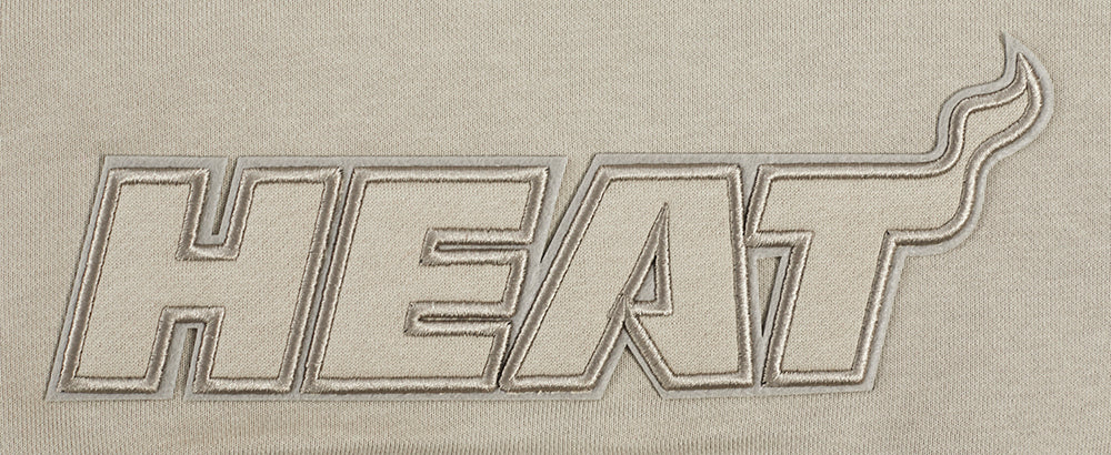 NBA MIAMI HEAT NEUTRAL CHANDAIL À CAPUCHON COURT POUR FEMME (TAUPE)