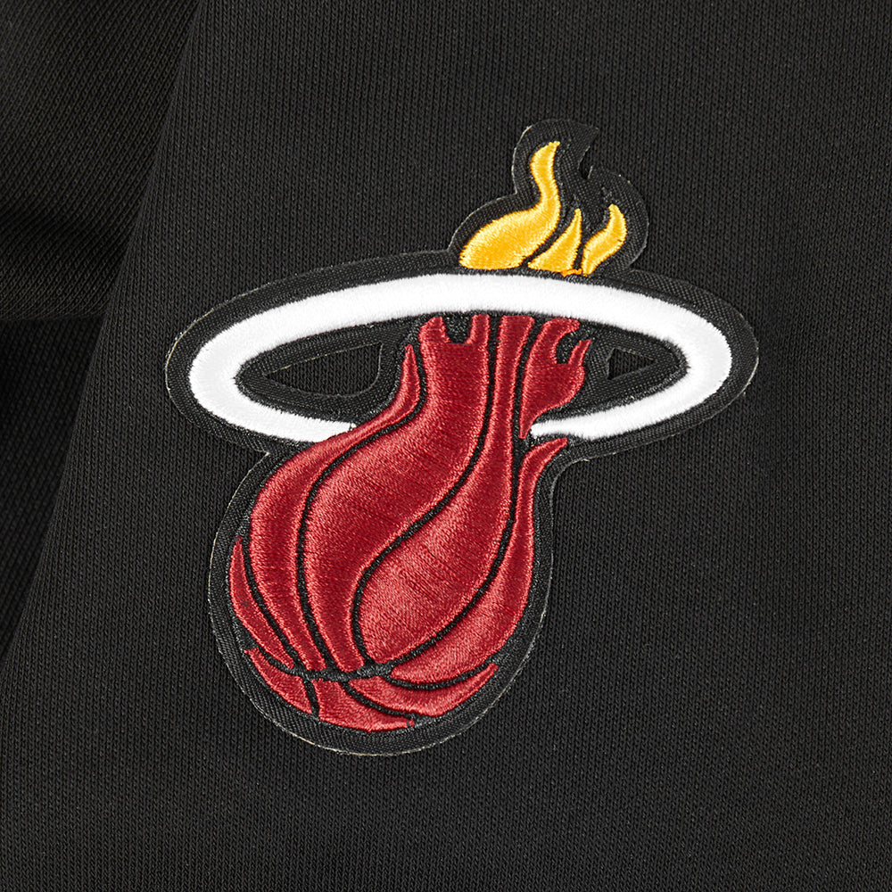 NBA MIAMI HEAT RETRO CLASSIC WOMEN'S CREWNECK (BLACK)