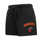 NBA MIAMI HEAT CLASSIC WOMEN'S SHORT (BLACK)