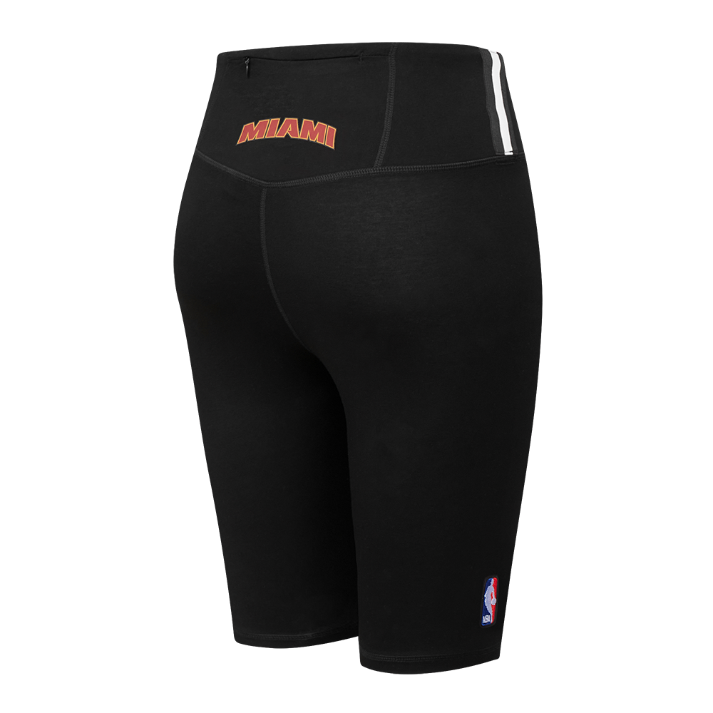 NBA MIAMI HEAT CLASSIC WOMEN'S COTTON BIKE SHORT (BLACK)