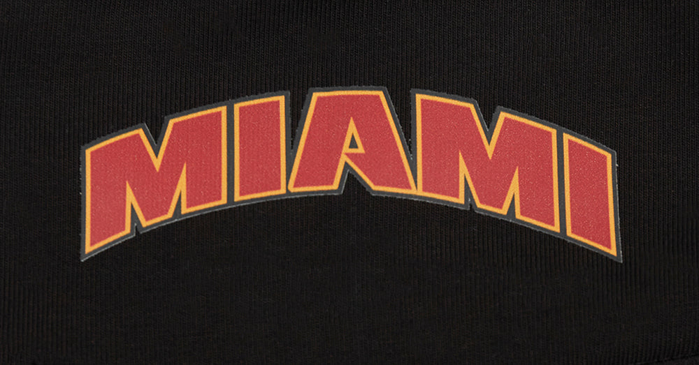 NBA MIAMI HEAT CLASSIC WOMEN'S COTTON BIKE SHORT (BLACK)