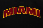NBA MIAMI HEAT CLASSIC WOMEN'S WOOL VARSITY JACKET (JET BLACK)