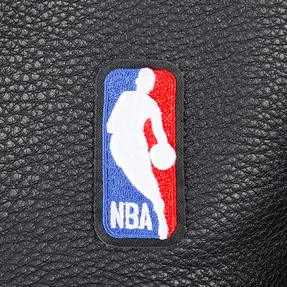 NBA MIAMI HEAT RETRO CLASSIC WOMEN'S RIB WOOL VARSITY JACKET (BLACK)