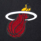 NBA MIAMI HEAT RETRO CLASSIC WOMEN'S RIB WOOL VARSITY JACKET (BLACK)