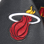 NBA MIAMI HEAT RETRO CLASSIC WOMEN'S RIB WOOL VARSITY JACKET (BLACK)