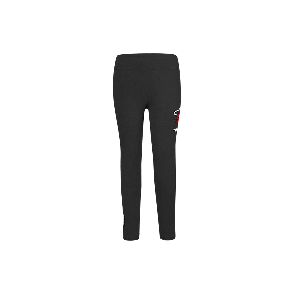 NBA MIAMI HEAT RETRO CLASSIC LITTLE GIRL'S LEGGING (BLACK)