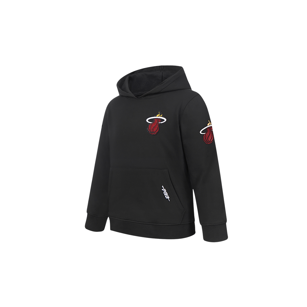 NBA MIAMI HEAT CLASSIC CHANDAIL À CAPUCHON EN MOLLETON POUR GARÇON BAMBIN (NOIR)