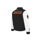 NBA MIAMI HEAT CLASSIC BLOUSON COLLÉGIAL EN LAINE POUR GARÇON BAMBIN (NOIR/BLANC)