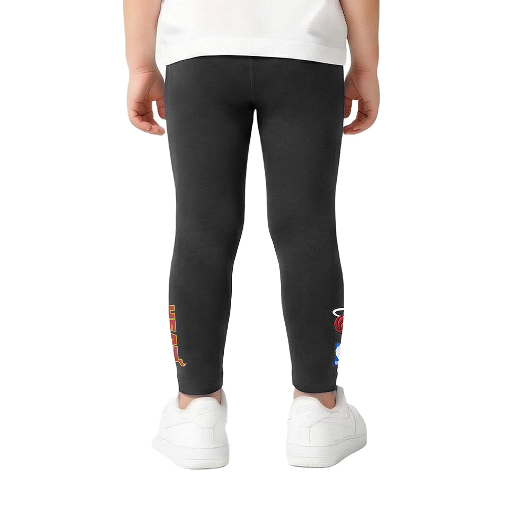NBA MIAMI HEAT CLASSIC LEGGING POUR FILLE BAMBIN (NOIR)